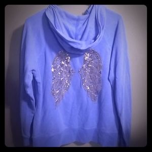 Victoria's Secret zip up angel wings hoodie  XL